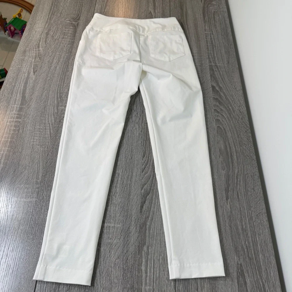 Lilly Pulitzer Luxletic Fairway Performance Twill Pants White Golf size 2 women